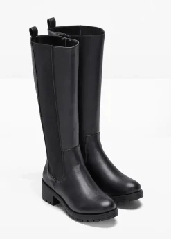 bonprix Stiefel|Schuhe & Accessoires In Spezialgrößen·Elastischer Schaft^Stiefel schwarz