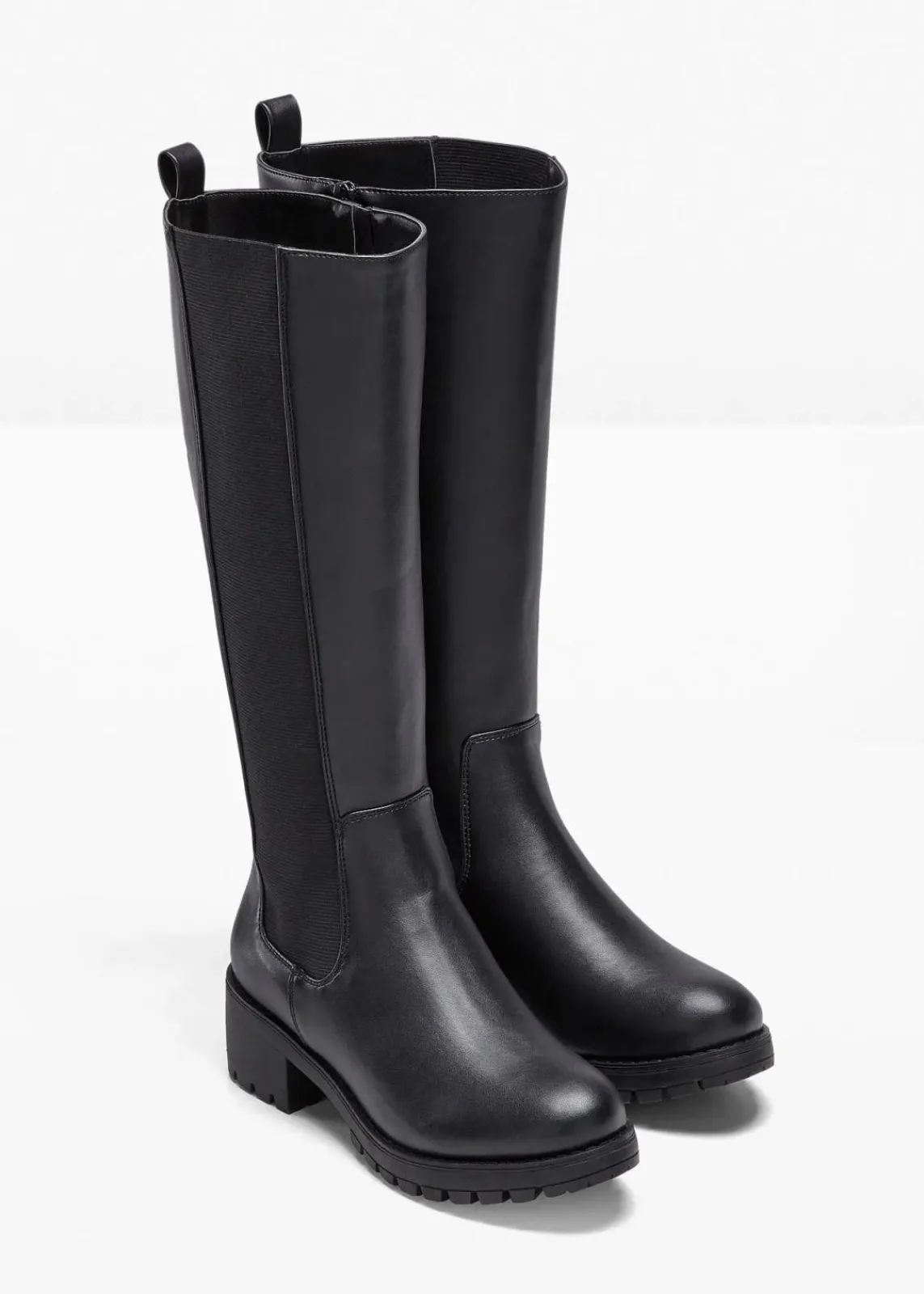 bonprix Stiefel|Schuhe & Accessoires In Spezialgrößen·Elastischer Schaft^Stiefel schwarz