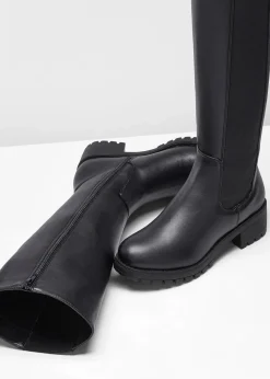 bonprix Stiefel|Schuhe & Accessoires In Spezialgrößen·Elastischer Schaft^Stiefel schwarz