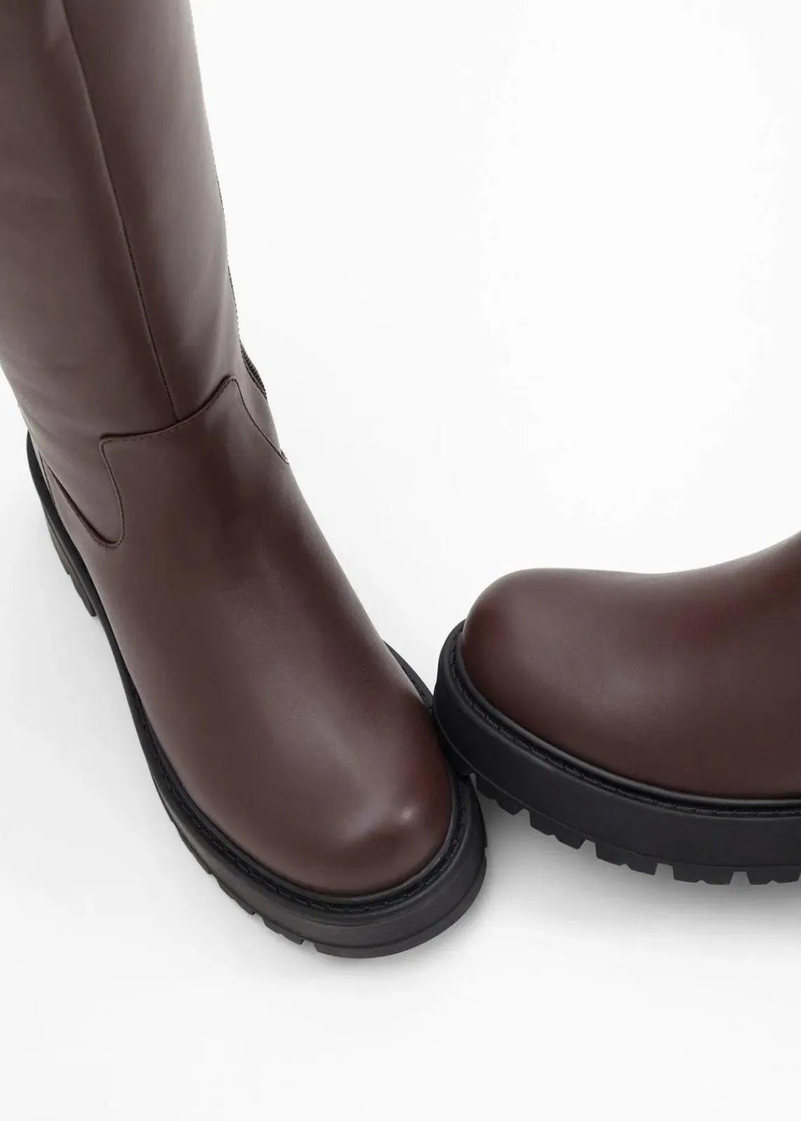 bonprix Schuhe & Accessoires In Spezialgrößen·Elastischer Schaft|Stiefel^Stiefel dunkelbraun