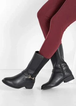 bonprix Schuhe & Accessoires In Spezialgrößen·Weite Schuhe|Schuhe & Accessoires In Spezialgrößen·Schuhe In Übergröße^Stiefel schwarz