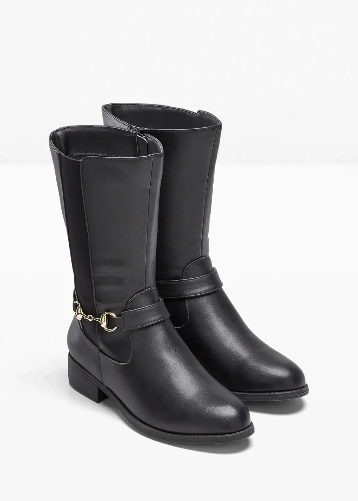 bonprix Schuhe & Accessoires In Spezialgrößen·Weite Schuhe|Schuhe & Accessoires In Spezialgrößen·Schuhe In Übergröße^Stiefel schwarz
