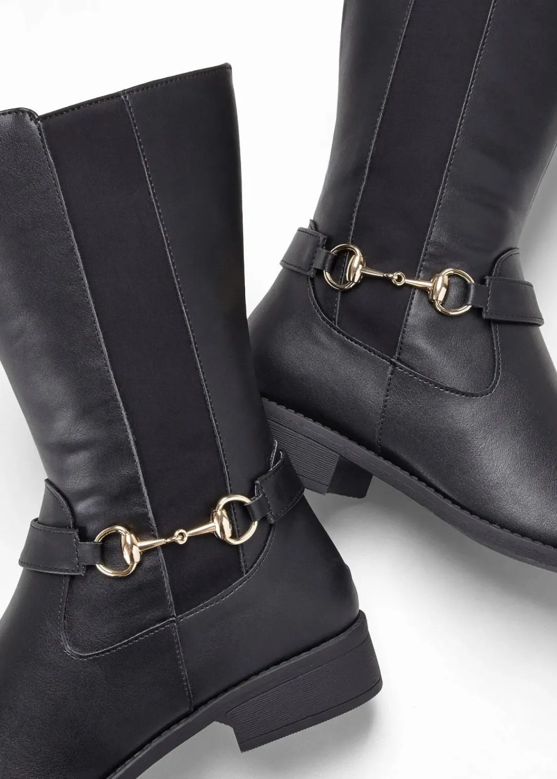 bonprix Schuhe & Accessoires In Spezialgrößen·Weite Schuhe|Schuhe & Accessoires In Spezialgrößen·Schuhe In Übergröße^Stiefel schwarz