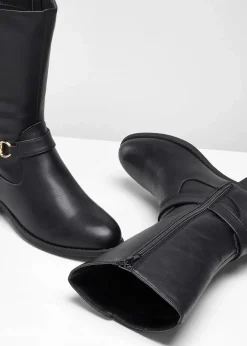 bonprix Schuhe & Accessoires In Spezialgrößen·Weite Schuhe|Schuhe & Accessoires In Spezialgrößen·Schuhe In Übergröße^Stiefel schwarz