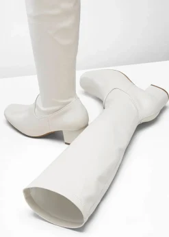 bonprix Schuhe & Accessoires In Spezialgrößen·Schuhe In Übergröße|Schuhe & Accessoires In Spezialgrößen·Elastischer Schaft^Stiefel wollweiß