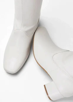 bonprix Schuhe & Accessoires In Spezialgrößen·Schuhe In Übergröße|Schuhe & Accessoires In Spezialgrößen·Elastischer Schaft^Stiefel wollweiß