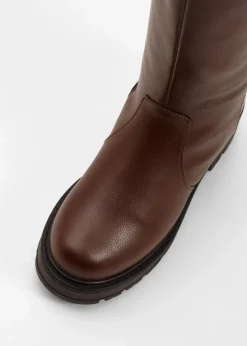 bonprix Gefütterte Winterschuhe|Stiefel^Stiefel dunkelbraun