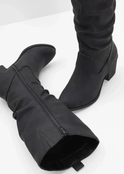 bonprix Stiefel|Schuhe & Accessoires In Spezialgrößen·Schuhe In Übergröße^Stiefel schwarz