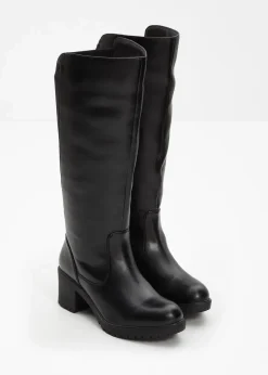 bonprix Stiefel|Schuhe & Accessoires In Spezialgrößen·Elastischer Schaft^Stiefel schwarz