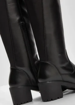 bonprix Stiefel|Schuhe & Accessoires In Spezialgrößen·Elastischer Schaft^Stiefel schwarz