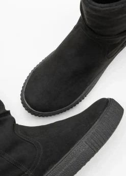 bonprix Gefütterte Winterschuhe|Stiefel^Stiefel schwarz
