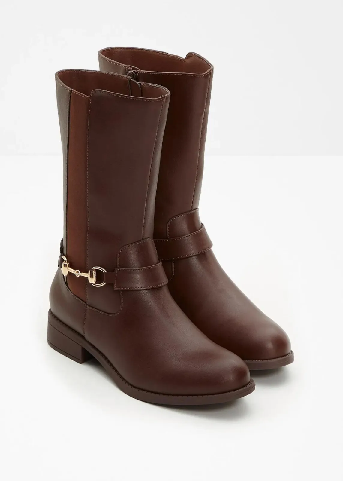 bonprix Stiefel|Schuhe & Accessoires In Spezialgrößen·Elastischer Schaft^Stiefel dunkelbraun