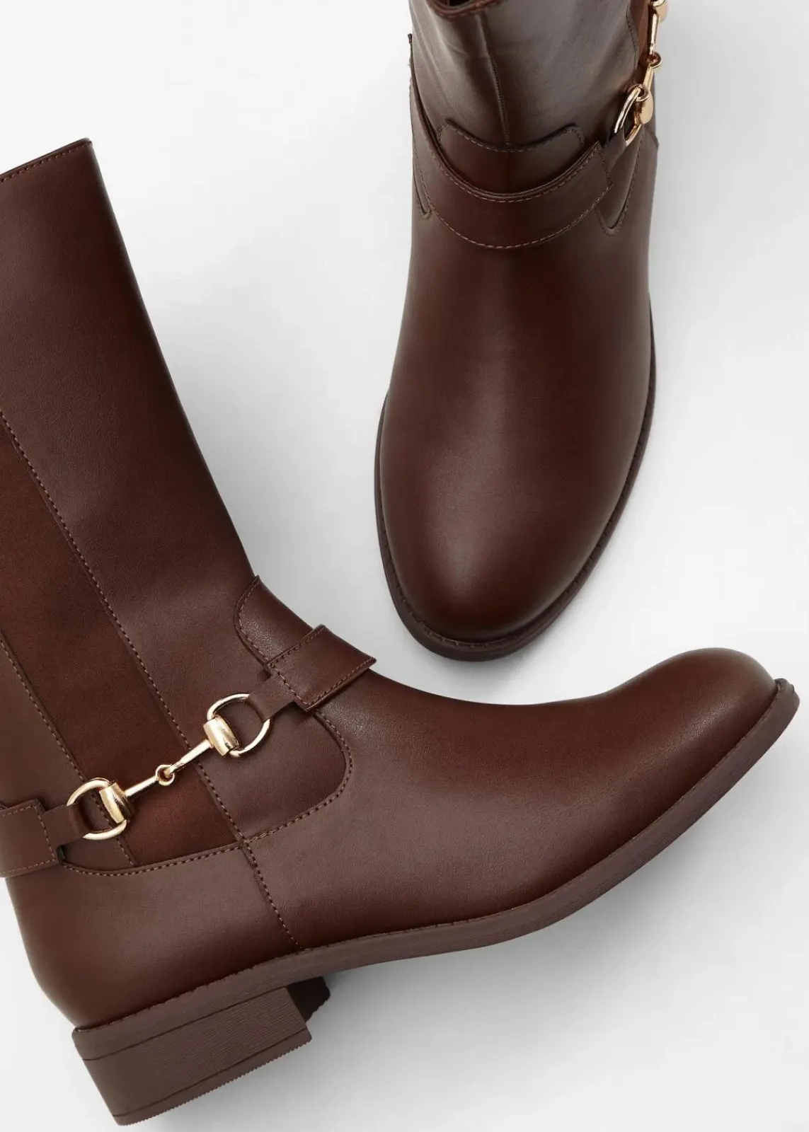 bonprix Stiefel|Schuhe & Accessoires In Spezialgrößen·Elastischer Schaft^Stiefel dunkelbraun