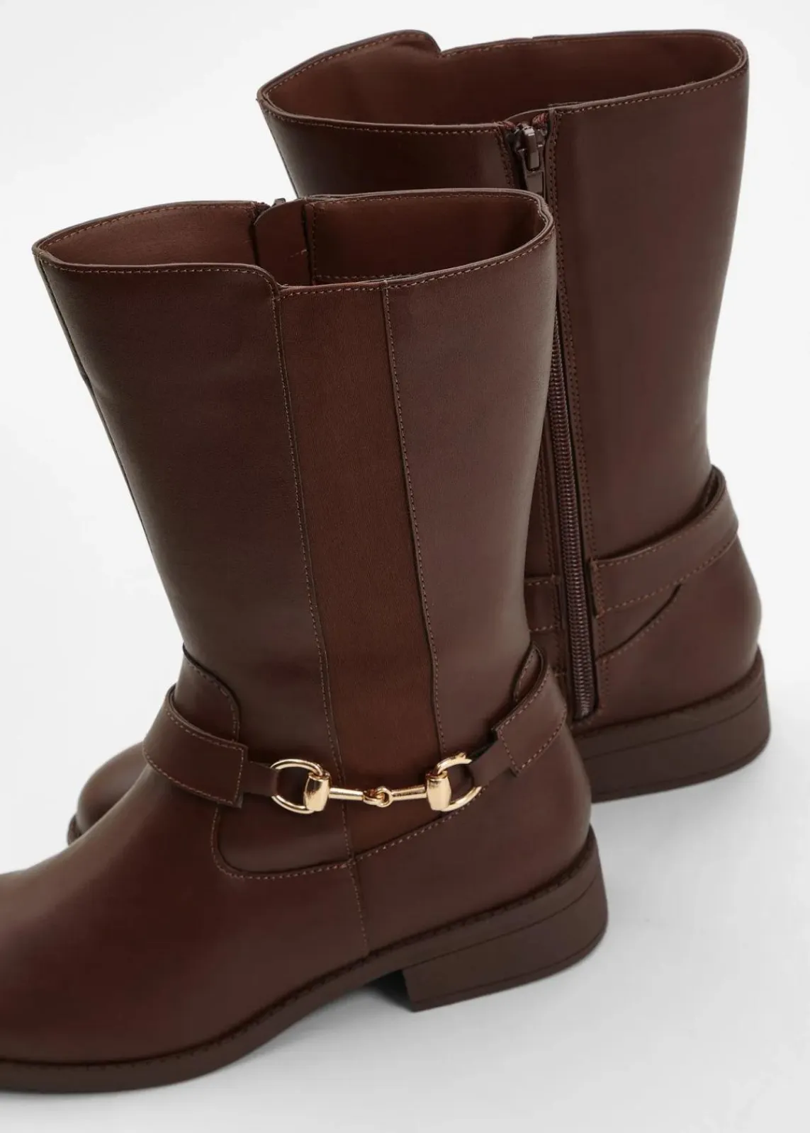 bonprix Stiefel|Schuhe & Accessoires In Spezialgrößen·Elastischer Schaft^Stiefel dunkelbraun