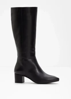 bonprix Stiefel|Nachhaltigere Materialien^Stiefel aus Leder schwarz