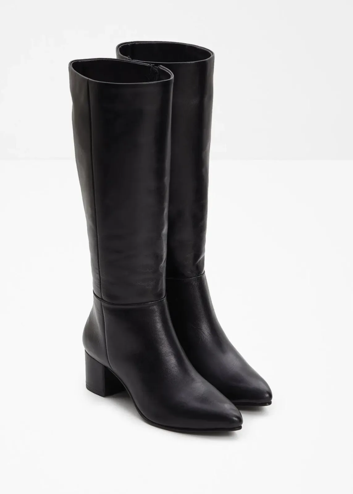 bonprix Stiefel|Nachhaltigere Materialien^Stiefel aus Leder schwarz