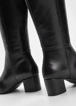 bonprix Stiefel|Nachhaltigere Materialien^Stiefel aus Leder schwarz