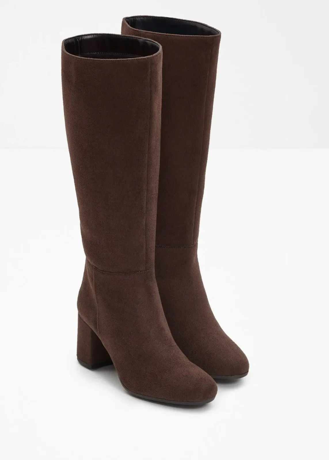 bonprix Stiefel^Stiefel mit Blockabsatz dunkelbraun