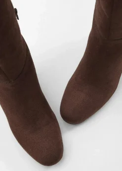 bonprix Stiefel^Stiefel mit Blockabsatz dunkelbraun