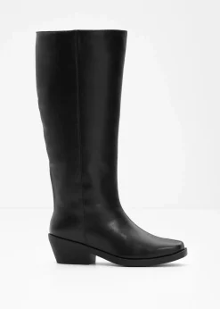 bonprix Stiefel^Stiefel mit hohem Schaft schwarz