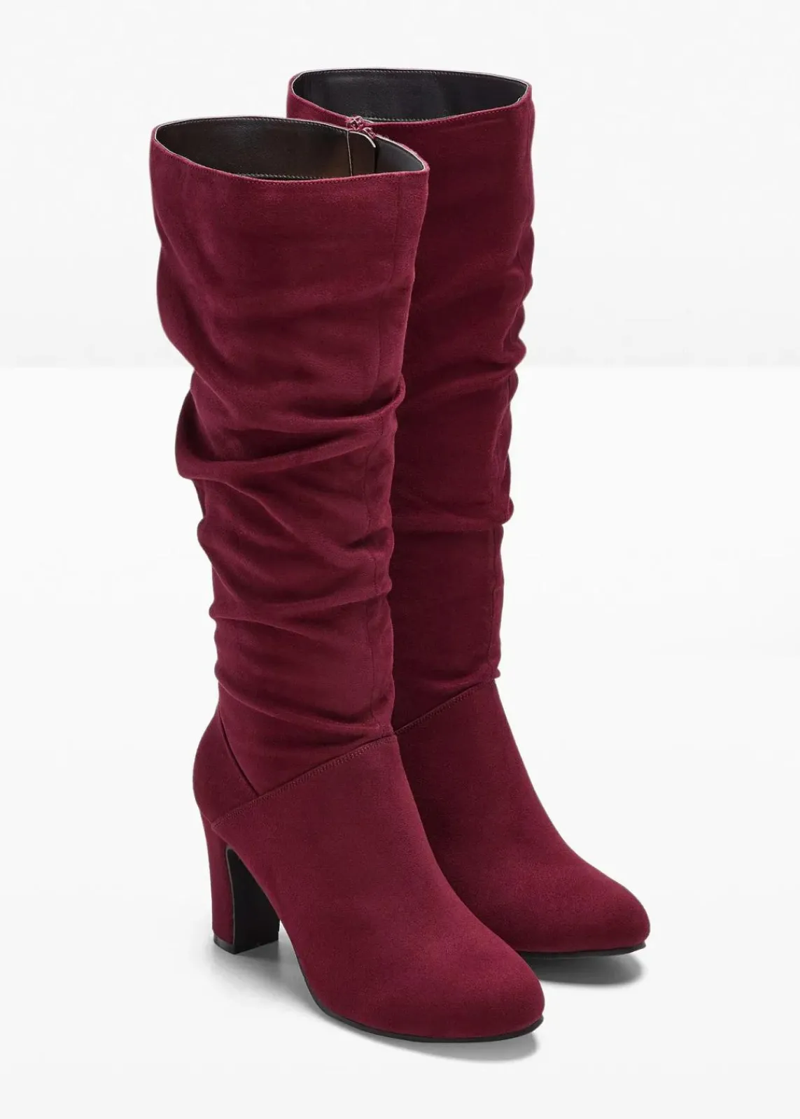 bonprix Stiefel^Stiefel mit Raffung ahornrot