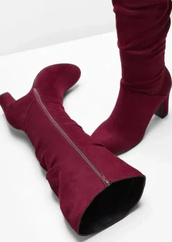 bonprix Stiefel^Stiefel mit Raffung ahornrot