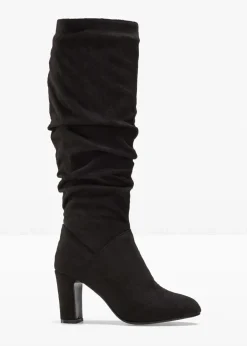 bonprix Stiefel^Stiefel mit Raffung schwarz