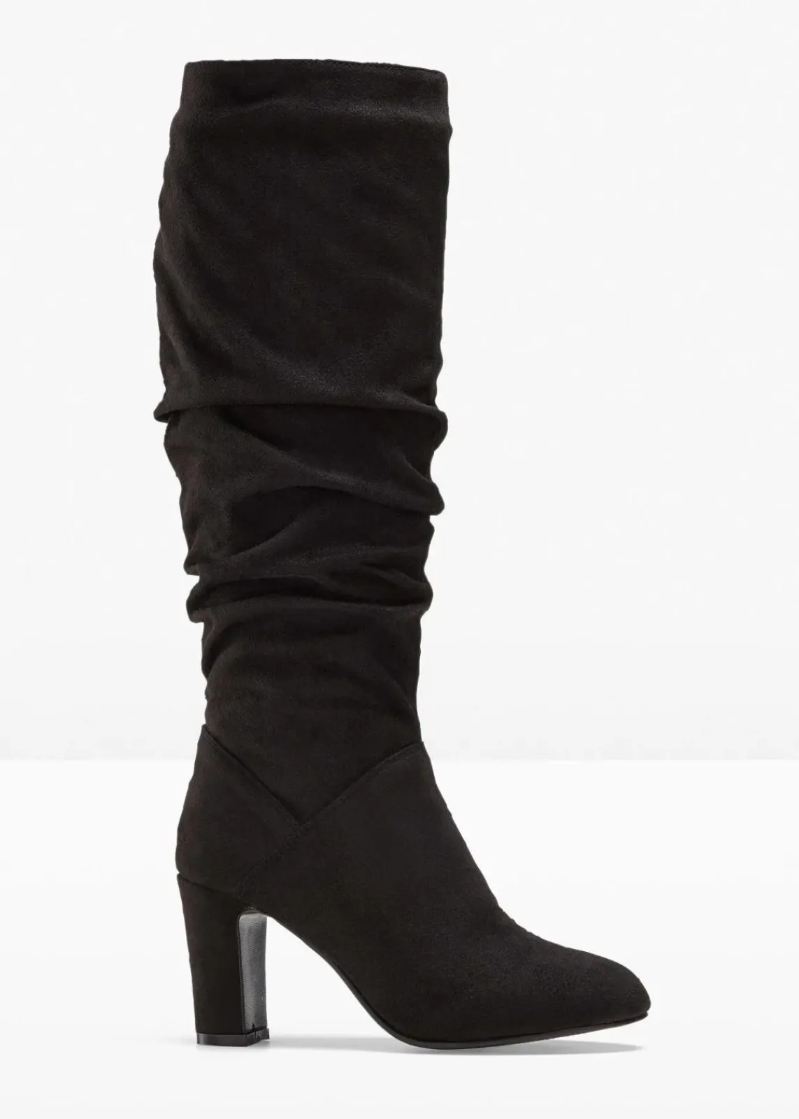 bonprix Stiefel^Stiefel mit Raffung schwarz