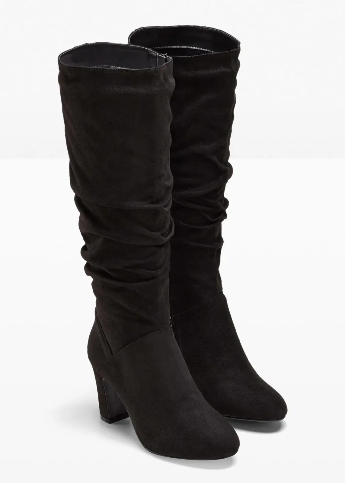 bonprix Stiefel^Stiefel mit Raffung schwarz