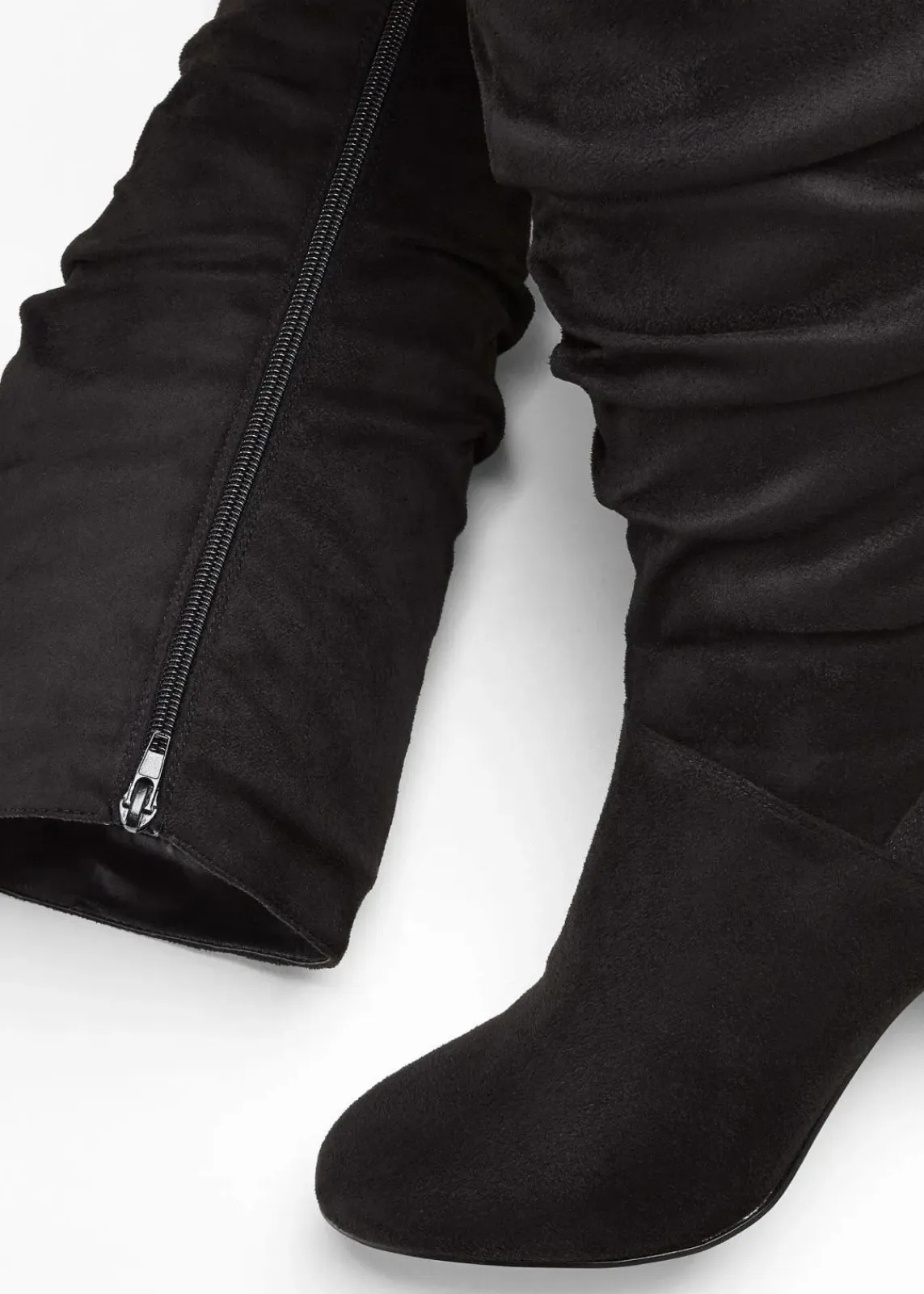 bonprix Stiefel^Stiefel mit Raffung schwarz