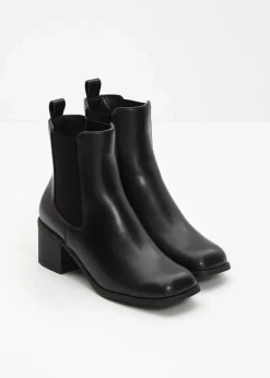 bonprix Stiefeletten|Schuhe & Accessoires In Spezialgrößen·Elastischer Schaft^Stiefeletten schwarz