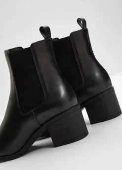 bonprix Stiefeletten|Schuhe & Accessoires In Spezialgrößen·Elastischer Schaft^Stiefeletten schwarz