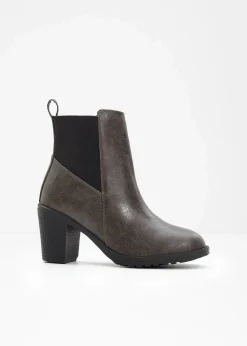 bonprix Schuhe & Accessoires In Spezialgrößen·Elastischer Schaft|Stiefeletten^Stiefeletten anthrazit