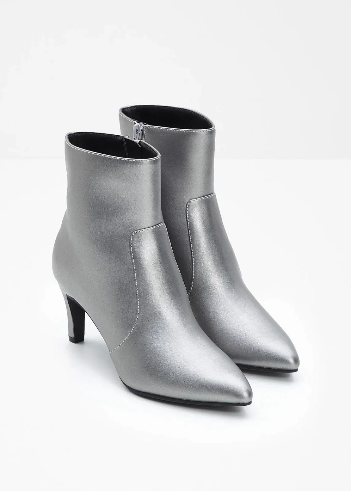 bonprix Stiefeletten^Stiefeletten silber metallic