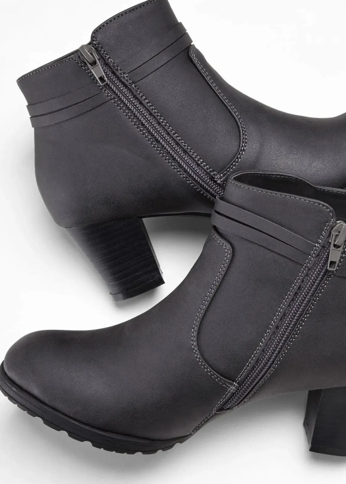 bonprix Komfortschuhe|Stiefeletten^Stiefeletten anthrazit