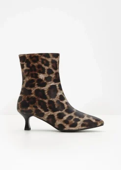 bonprix Stiefeletten^Stiefeletten braun leo bedruckt
