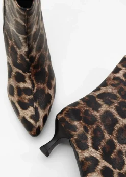 bonprix Stiefeletten^Stiefeletten braun leo bedruckt