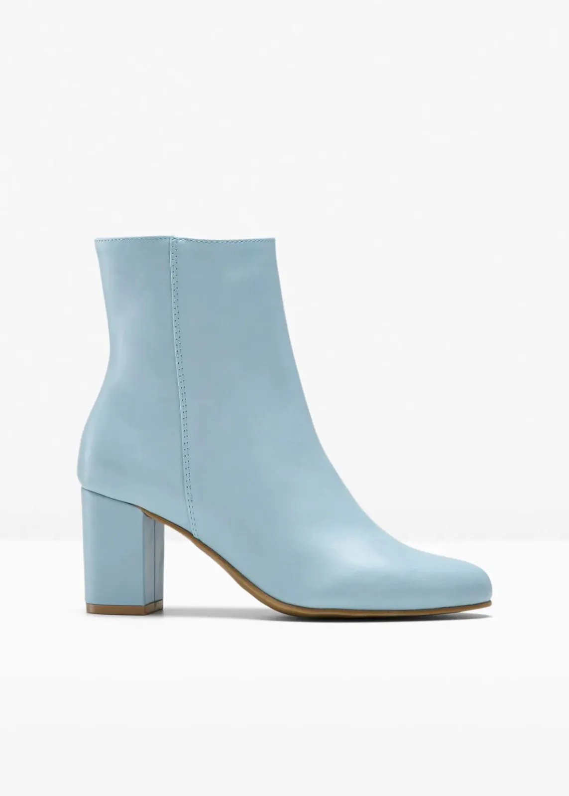 bonprix Stiefeletten^Stiefeletten mit Blockabsatz hellblau