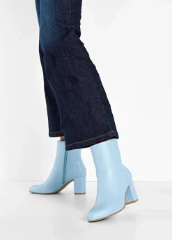 bonprix Stiefeletten^Stiefeletten mit Blockabsatz hellblau