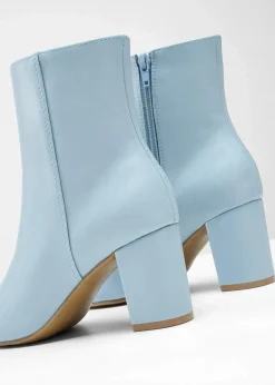 bonprix Stiefeletten^Stiefeletten mit Blockabsatz hellblau