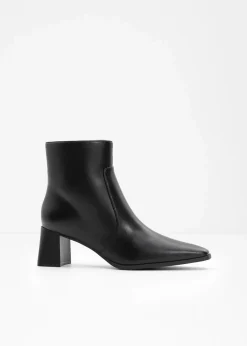 bonprix Stiefeletten^Stiefeletten mit Blockabsatz schwarz