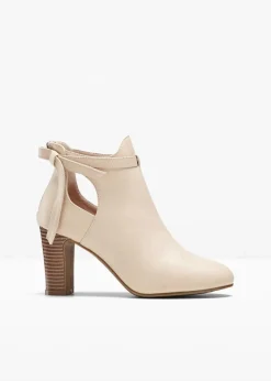 bonprix Stiefeletten^Stiefeletten mit Cut-Outs beige
