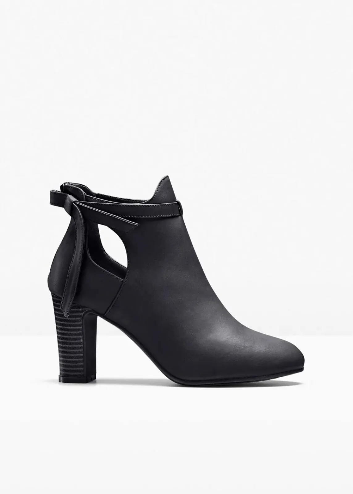 bonprix Stiefeletten^Stiefeletten mit Cut-Outs schwarz