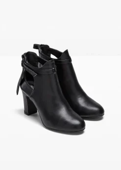 bonprix Stiefeletten^Stiefeletten mit Cut-Outs schwarz