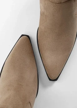 bonprix Stiefeletten|Schuhe & Accessoires In Spezialgrößen·Elastischer Schaft^Stiefeletten mit elastischem Schaft khakibraun
