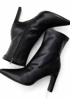 bonprix Stiefeletten|Schuhe & Accessoires In Spezialgrößen·Elastischer Schaft^Stiefeletten mit hohem Absatz schwarz