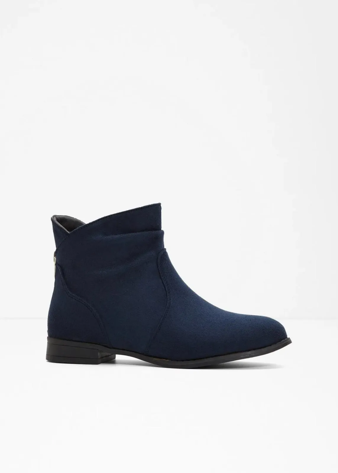 bonprix Schuhe & Accessoires In Spezialgrößen·Schuhe In Übergröße|Stiefeletten^Stiefeletten mit Raffung dunkelblau