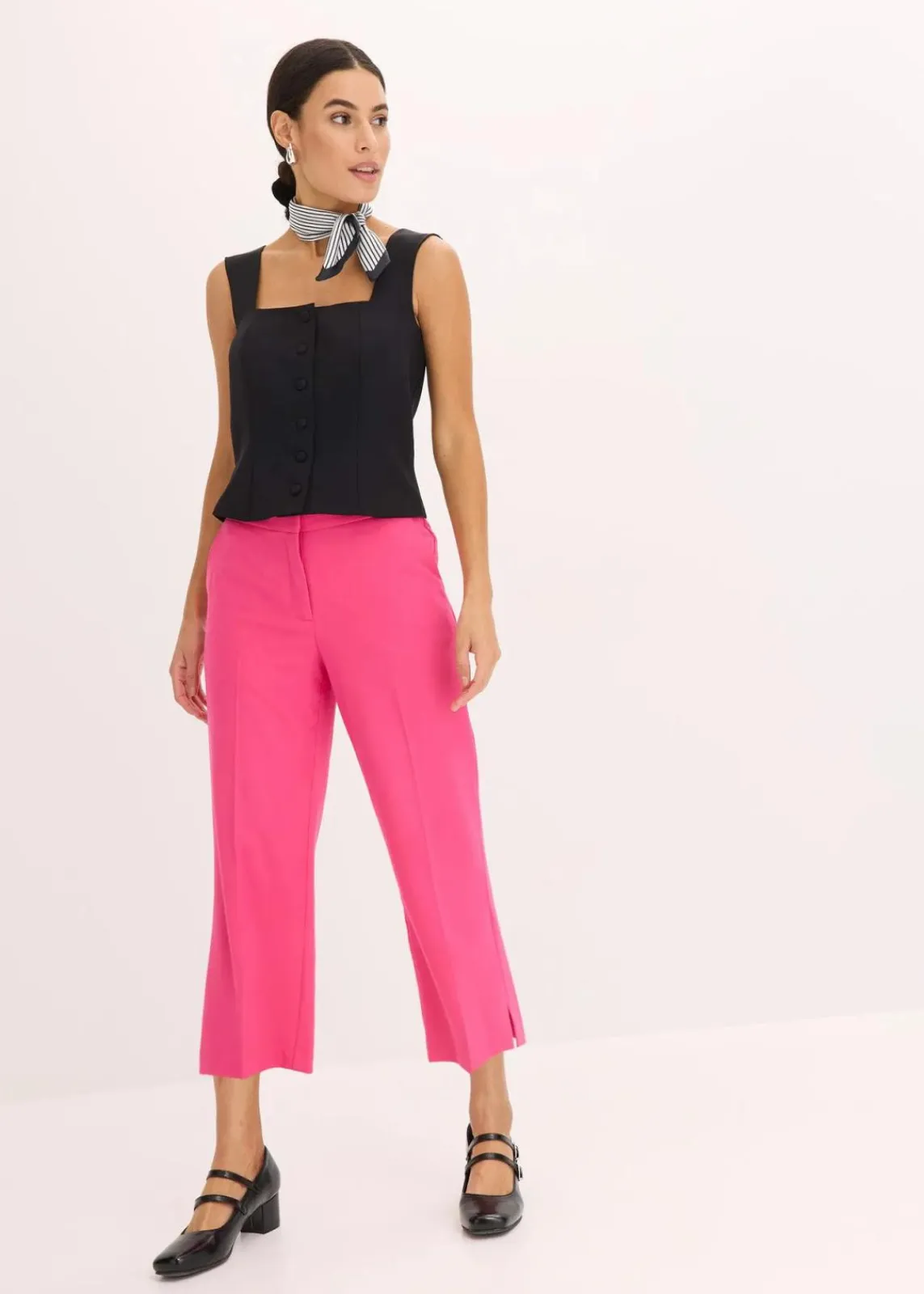 bonprix Hosen^3/4-Stifthose mit Schlitz pinklady
