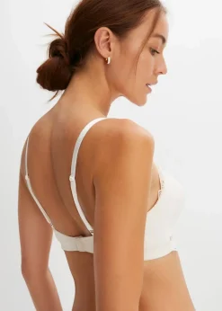 bonprix Wäsche·Still- & Umstandswäsche|Wäsche·Baumwollunterwäsche^Still BH ohne Bügel mit Bio-Baumwolle (2er Pack) creme + mattbraun