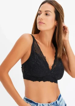 bonprix Bhs^Still-BH ohne Bügel mit Spitze schwarz